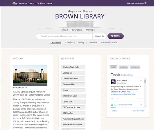 Brown Library 