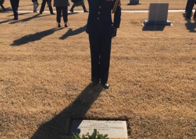 Wreaths Across America - Students at markers
