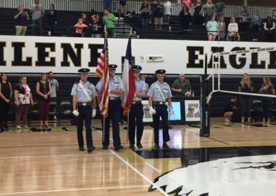 Color Guard Volleyball game