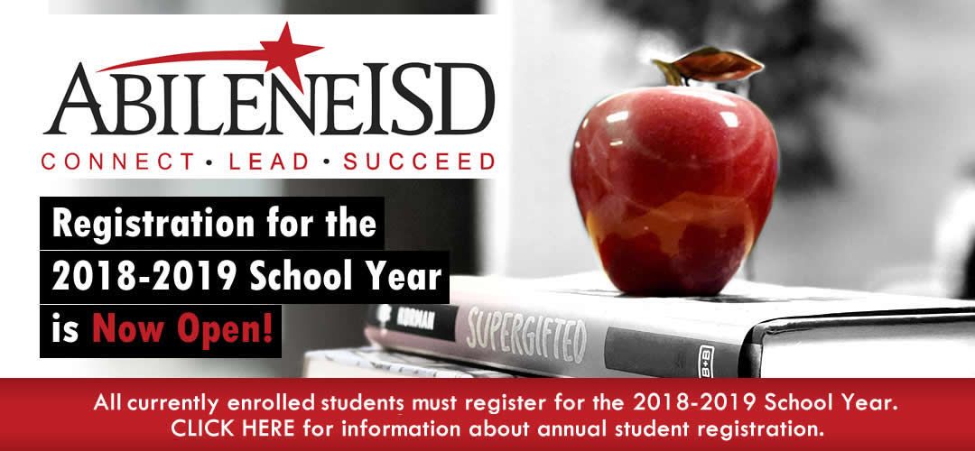 Registration For The 2018-2019 School Year Now Open