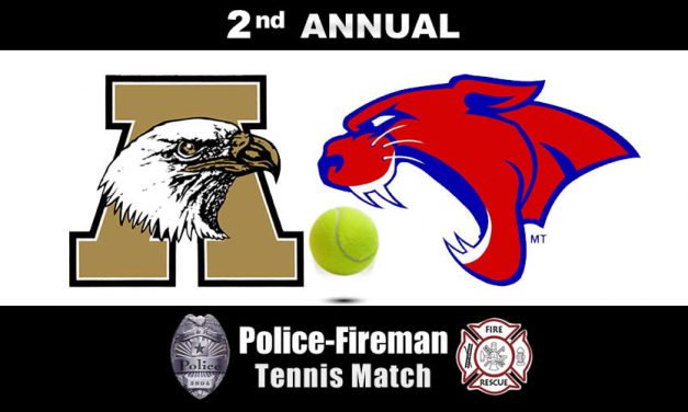 Police, Firefighters Join Eagles, Cougars for Tennis Fundraiser