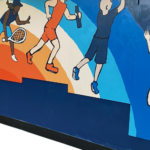 AISD students, staff team together to create mural for Big Country Athletic Hall of Fame