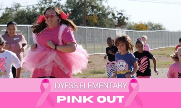 Dyess Elementary Pink Out: Aim High for the Cure